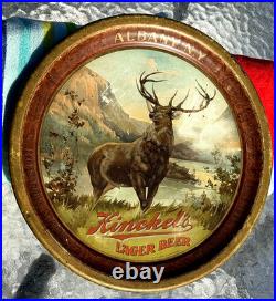 Vintage Metal pre prohibition Hinckels Beer Brewery Beer Elk Tray sign Nh Ny MA