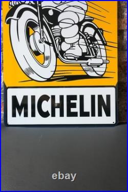 Vintage Michelin Man Motorcycle Metal Sign XXL 24x16 (60x40 cm)