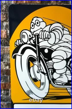 Vintage Michelin Man Motorcycle Metal Sign XXL 24x16 (60x40 cm)