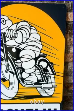 Vintage Michelin Man Motorcycle Metal Sign XXL 24x16 (60x40 cm)
