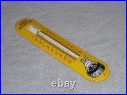 Vintage Michelin Tires Man 11 3/4 Porcelain Metal Gasoline Oil Thermometer Sign