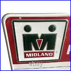 Vintage Midland Seed Prices Metal Sign LARGE 24 x 36