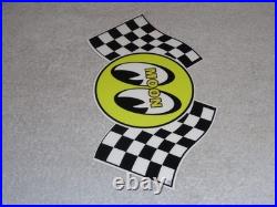 Vintage Moon Eyes Power+ Speed Equipment Racing Flag 12 Metal Gasoline Oil Sign