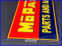 Vintage Mopar Parts And Services Metal Sign Chrysler Corporation Dodge Plymouth