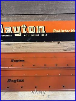 Vintage NOS Dayton Fan Belts Radiator Hose Metal Sign
