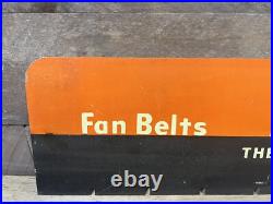 Vintage NOS Dayton Fan Belts Radiator Hose Metal Sign