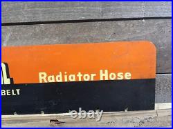 Vintage NOS Dayton Fan Belts Radiator Hose Metal Sign
