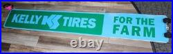 Vintage NOS Kelly Tires From The Farm Metal Sign New