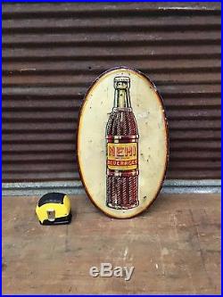 Vintage Nehi Soda Pop Gas Station Metal Sign-L00K ORIGINAL