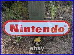 Vintage Nintendo Nes Porcelain Metal Video Games Sign