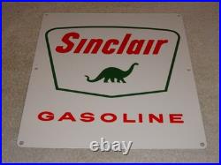 Vintage Nos Sinclair Gasoline Dinosaur 14 Porcelain Metal Service Station Sign