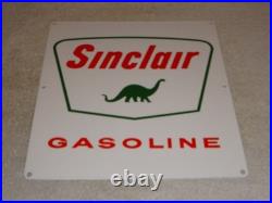 Vintage Nos Sinclair Gasoline Dinosaur 14 Porcelain Metal Service Station Sign