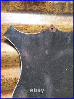 Vintage Nude Beach Porcelain Sign Old Notice Ladies Must Wear Bloomers Shield