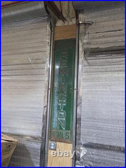 Vintage ORIGINAL 1983 Remington Tires Vertical Embossed Metal Sign Nice Patina