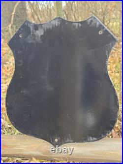 Vintage Oklahoma Route 66 U. S. Highway Road Porcelain Enamel Metal Sign 13 X 12