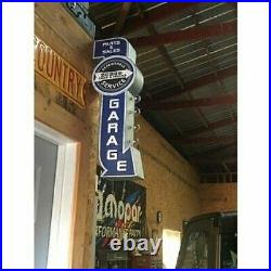 Vintage Old Fashioned Retro DODGE SERVICE Sign 2-Sided 3-D LED Lighted Marquee