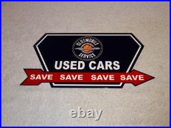 Vintage Oldsmobile Used Cars Arrow 12 Metal Earth Rings Truck Gasoline Oil Sign