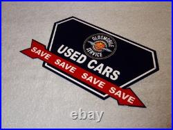Vintage Oldsmobile Used Cars Arrow 12 Metal Earth Rings Truck Gasoline Oil Sign