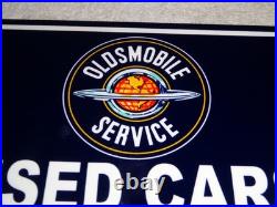 Vintage Oldsmobile Used Cars Arrow 12 Metal Earth Rings Truck Gasoline Oil Sign