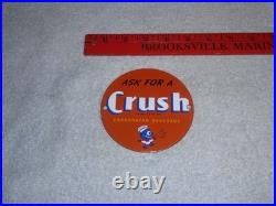 Vintage Orange Crush Beverage Crushy Sings Music 4 Porcelain Metal Soda Gas Sign