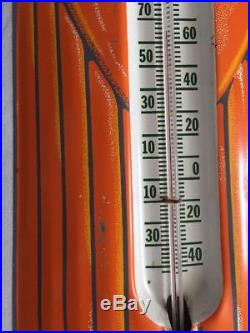 Vintage Orange Crush Soda Pop Bottle Metal Thermometer SignNice
