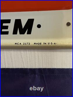 Vintage Original 1960's Econo-Car Metal Sign Gas Oil In Remarkable Condition