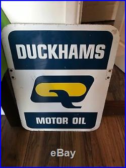 Vintage Original 1970, s Duckhams Motor Oil Metal Sign