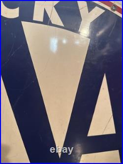 Vintage Original AAA Rocky Mountain Double Sided Metal SIGN