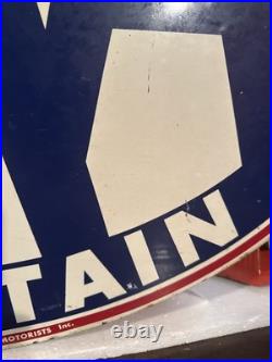 Vintage Original AAA Rocky Mountain Double Sided Metal SIGN
