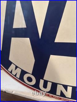 Vintage Original AAA Rocky Mountain Double Sided Metal SIGN