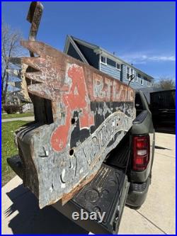 Vintage Original'Artistic Cabinet Works' Metal Art Neon Carpentry Trade Sign