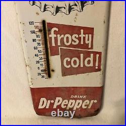 Vintage Original Dr. Pepper 10 2 4 Porcelain on Metal Sign