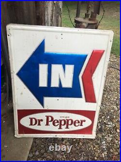 Vintage Original Dr Pepper Metal Sign
