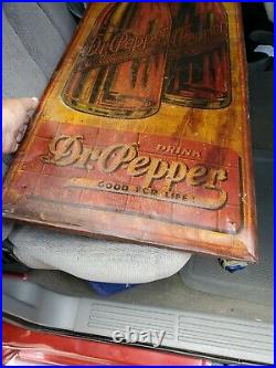 Vintage Original Dr Pepper Metal Sign Fresh Barn Find Good For Your Health