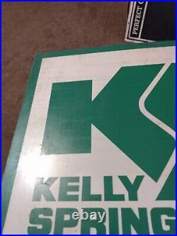 Vintage Original Kelly Springfield Tires Metal Advertising Sign gas oil