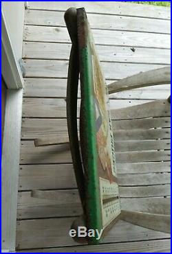 Vintage Original Metal PABST Blue Ribbon Beer Sign PBR Thermometer Man Fishing