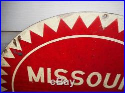 Vintage Original Missouri Pacific Lines Railroad 24 Metal Sign