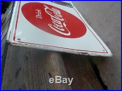 Vintage Original Old Metal Coca Cola Sign Things Go Better With Coke
