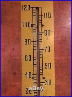 Vintage Original Rc Royal Crown Cola Thermometer Metal Soda Sign