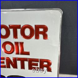 Vintage Original VALVOLINE Motor Oil Center Embossed Metal Sign, 24 X 18
