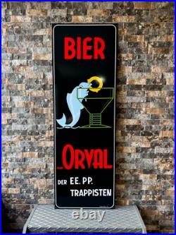 Vintage Orval Trappist Beer Heavy Metal Sign -XXXL (118x40 cm)