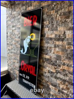 Vintage Orval Trappist Beer Heavy Metal Sign -XXXL (118x40 cm)