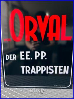 Vintage Orval Trappist Beer Heavy Metal Sign -XXXL (118x40 cm)