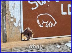 Vintage Ouray Colorado Porcelain Sign Switzerland Of America San Juan Mountains