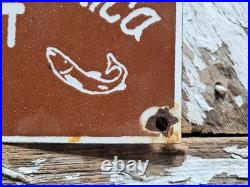 Vintage Ouray Colorado Porcelain Sign Switzerland Of America San Juan Mountains
