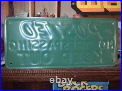 Vintage POSTED NO TRESPASSING KEEP OUT Heavily Embossed Metal Sign