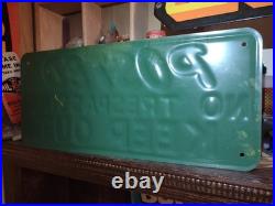 Vintage POSTED NO TRESPASSING KEEP OUT Heavily Embossed Metal Sign
