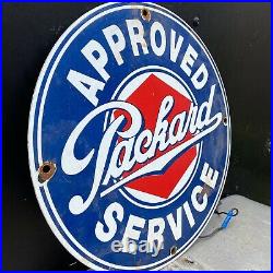Vintage Packard Dealership Porcelain Metal Sign Oil Gas Car Auto Service Station