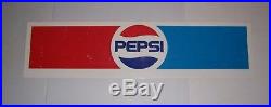 Vintage Pepsi Cola Soda Pop Metal Advertising Sign 45 7/16 x 11 1/2