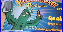 Vintage! Performance Radiator Pressed Metal Sign Man Cave Shop Cactus Cartoon